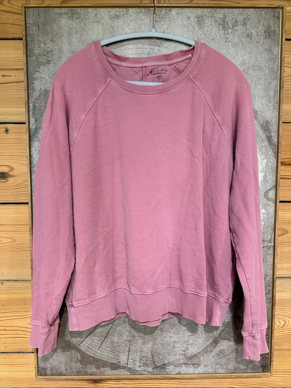 Athleta Dusty Rose Crewneck Pullover Sweatshirt